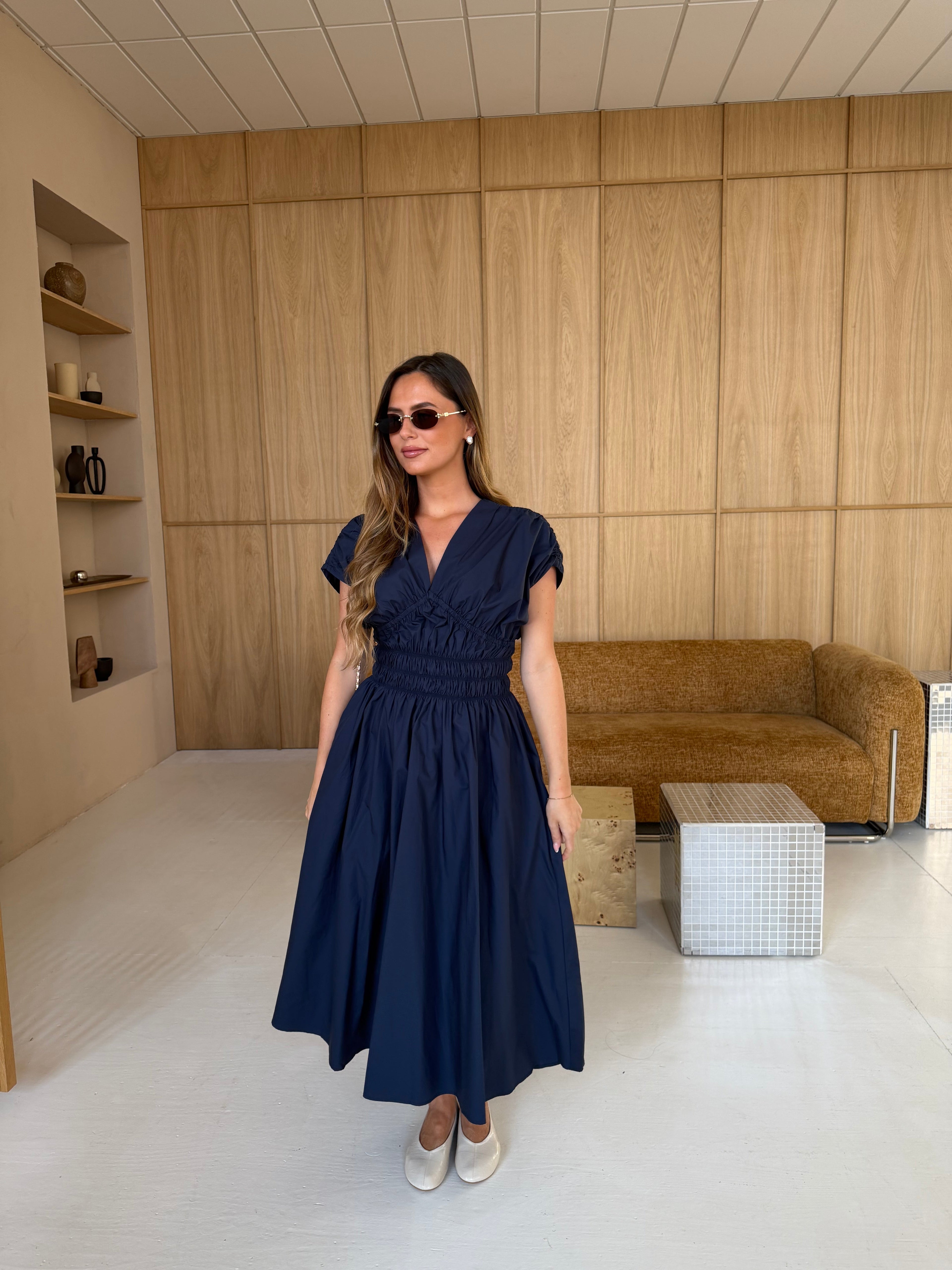 Robe ELEONORE bleue marine (JY5202)