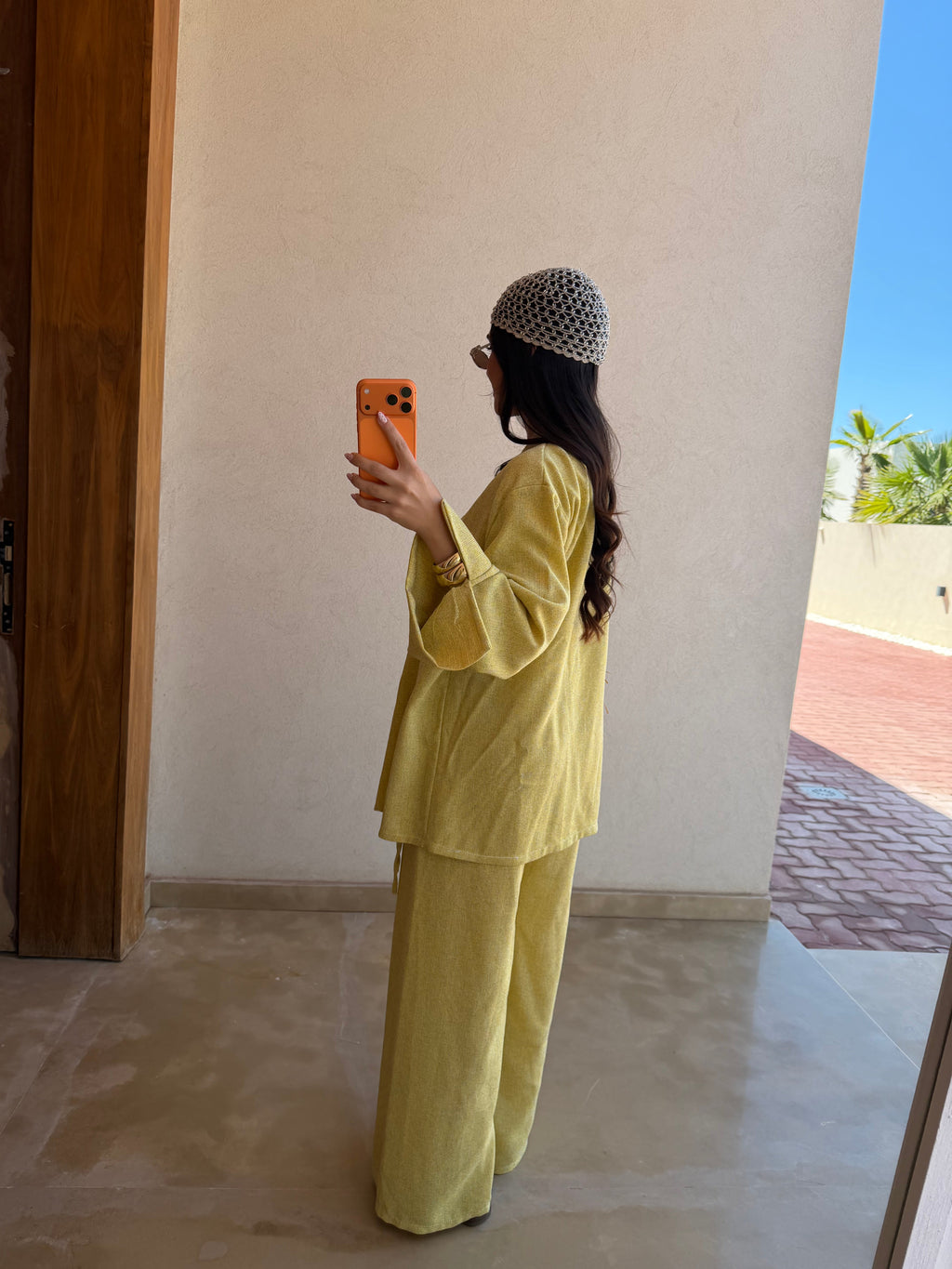 Ensemble JESSY noué jaune