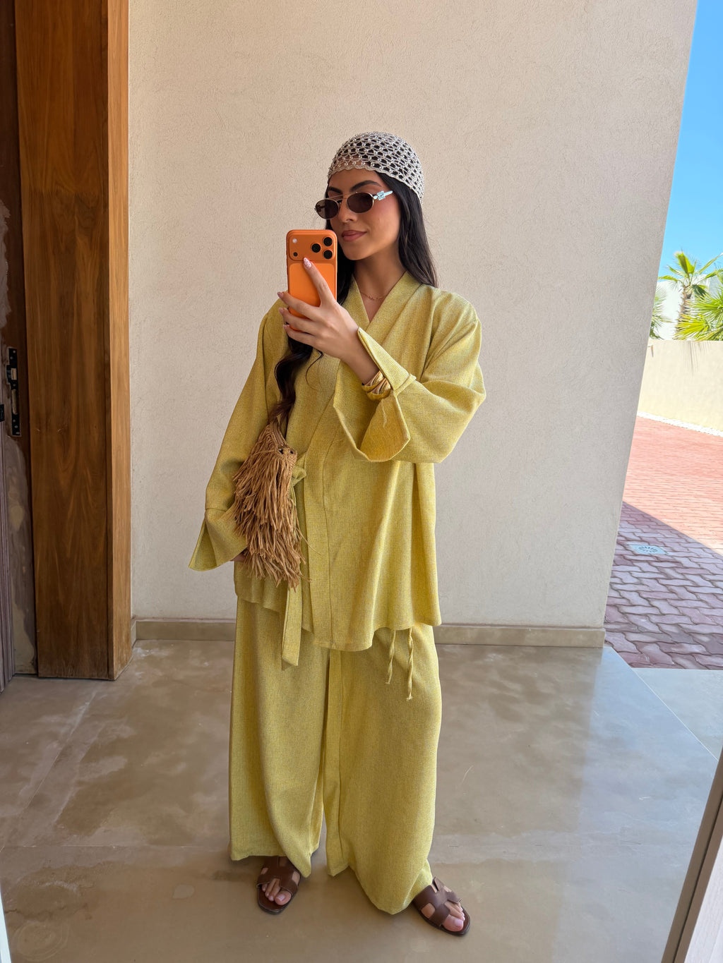 Ensemble JESSY noué jaune