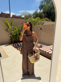 Ensemble PERLE marron  (26CY632)