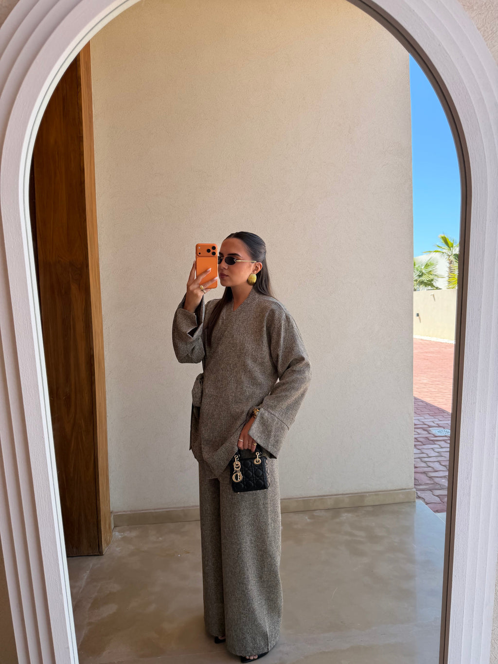 Ensemble JESSY noué kaki