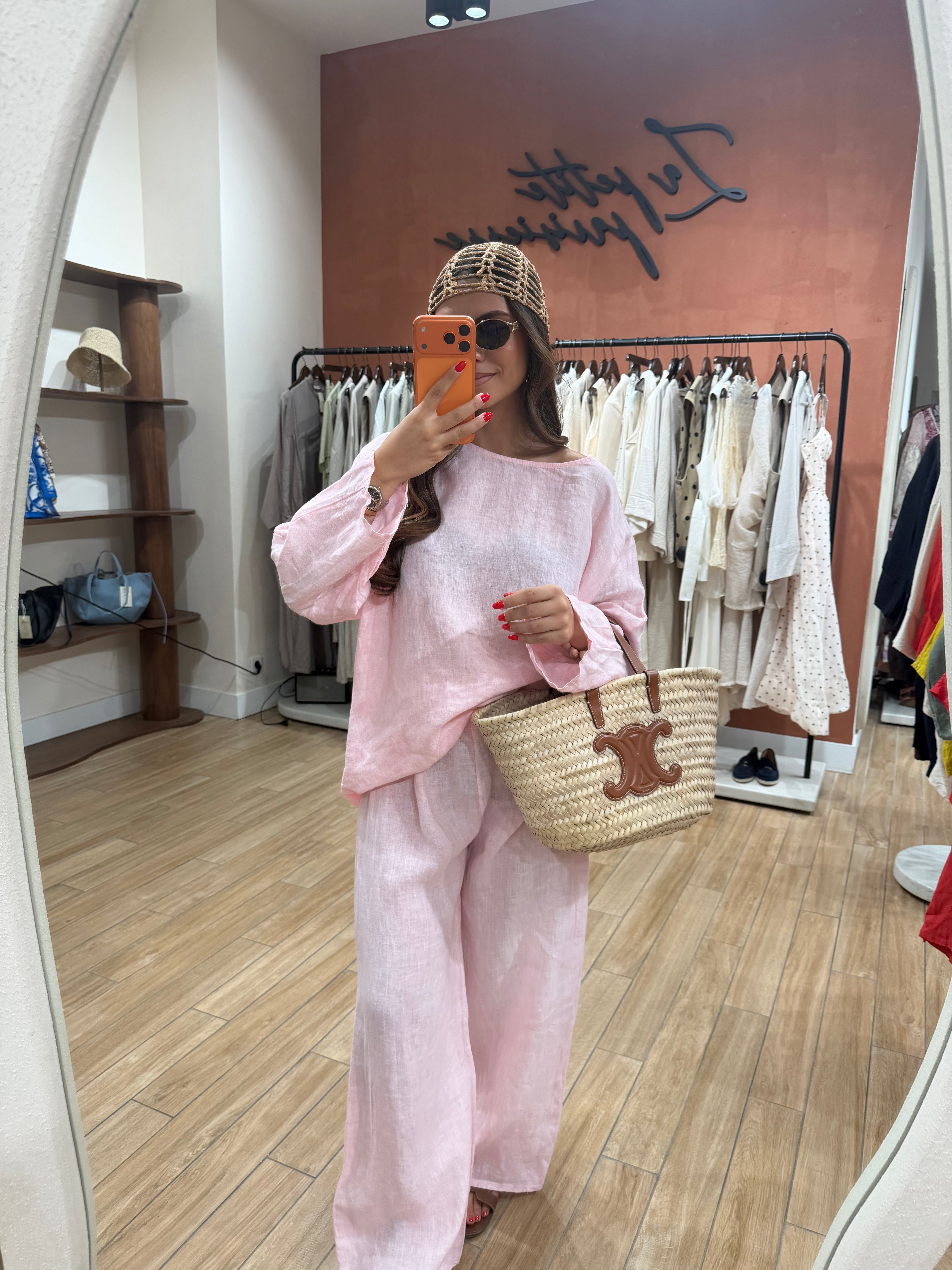 Ensemble MYNI 100% Lin rose