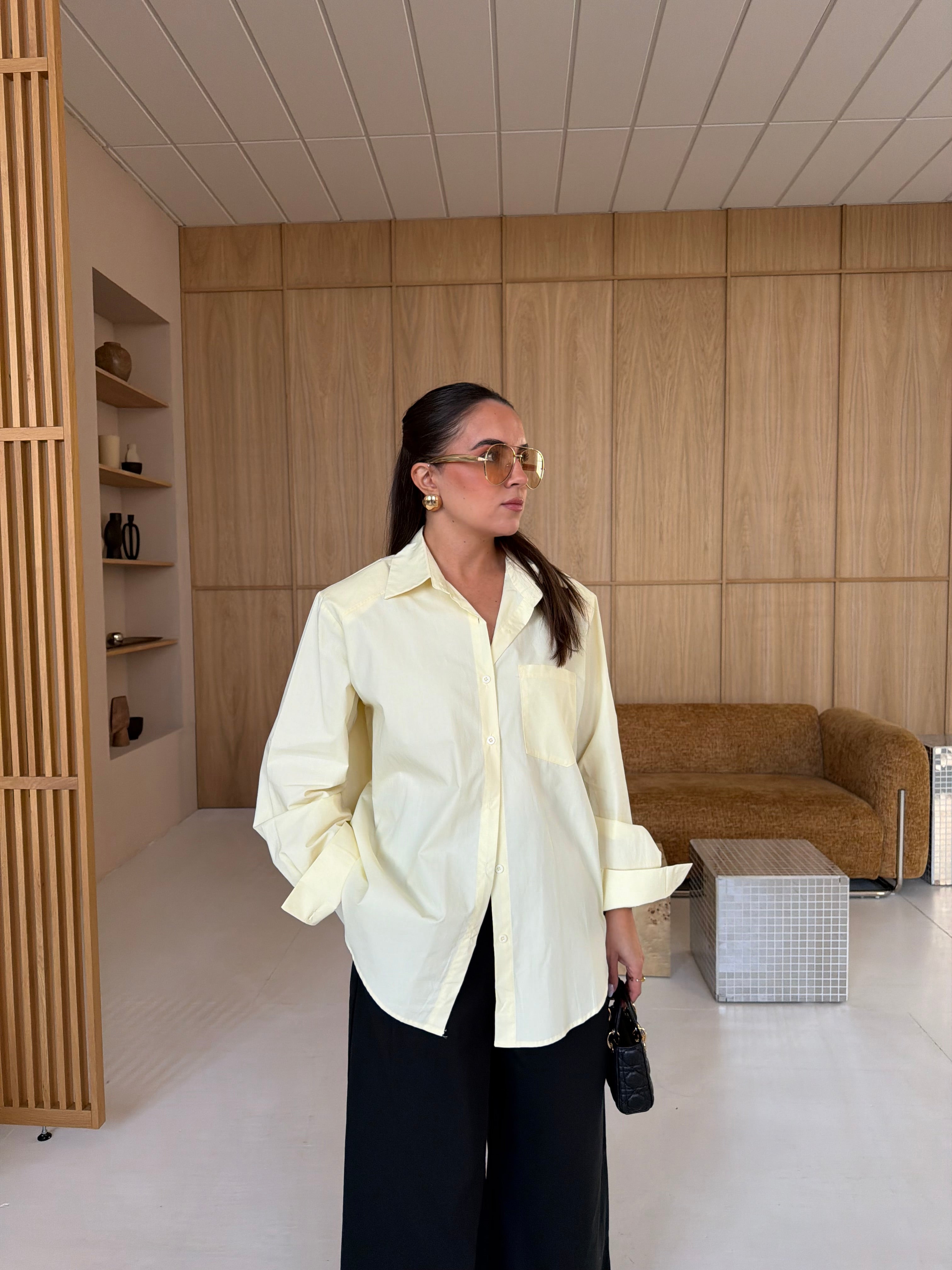 Chemise NORA jaune (H13035)