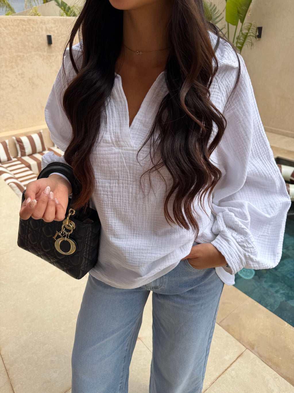 Blouse GAZE blanche