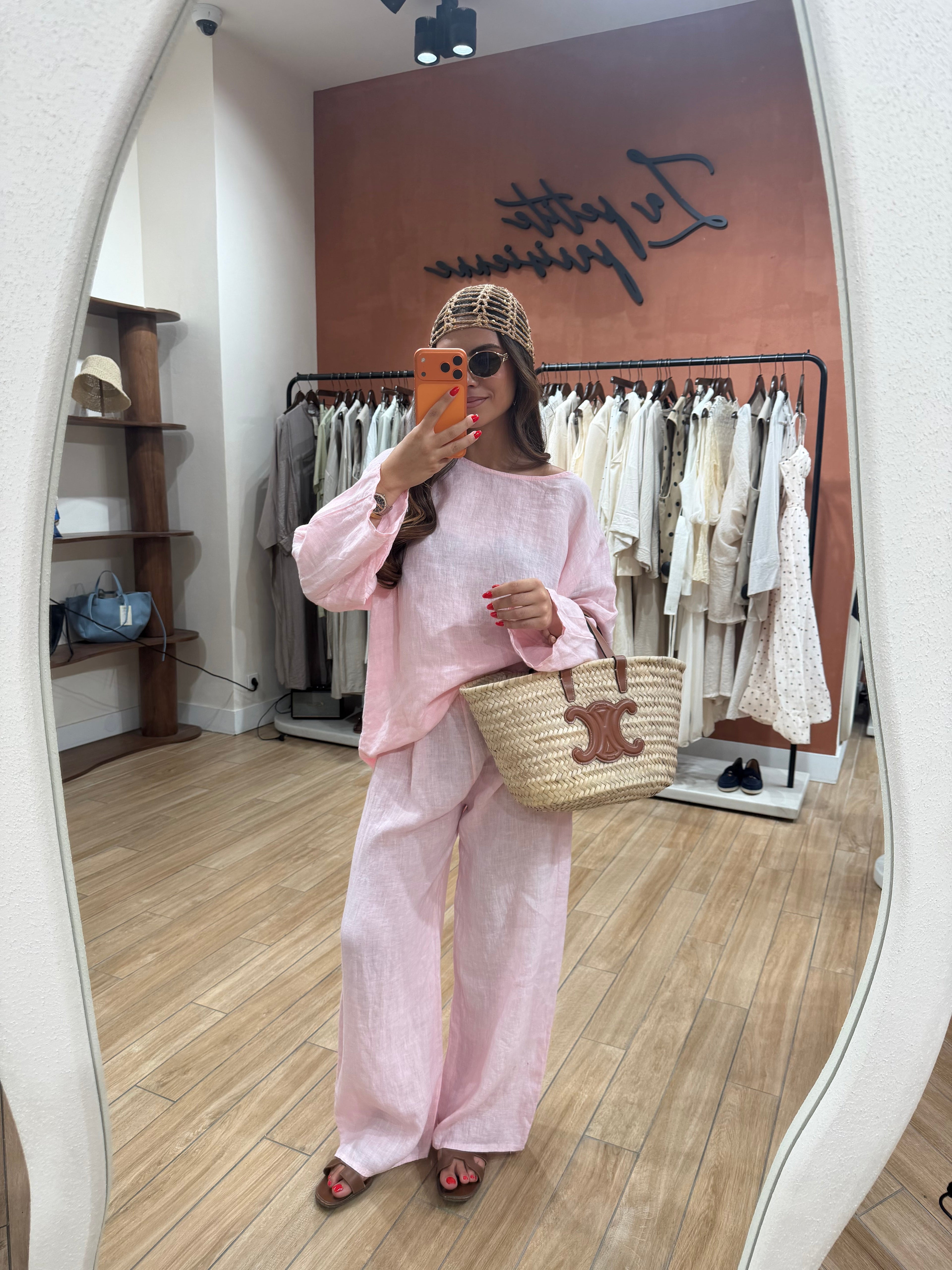 Ensemble MYNI 100% Lin rose