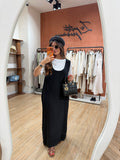 Robe t-shirt Intégré noir