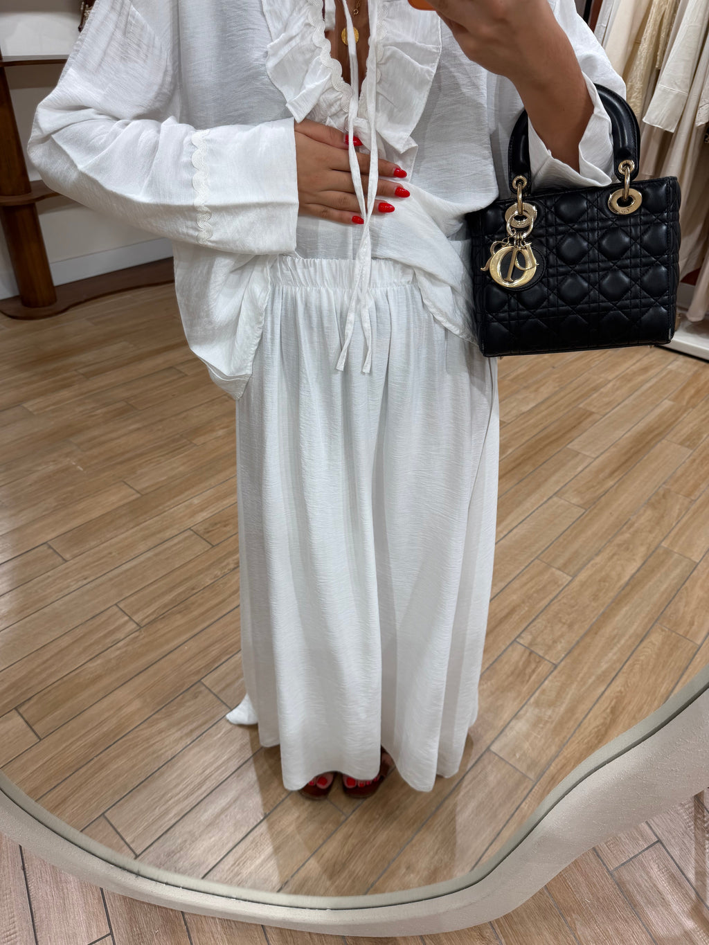 Ensemble MEYA blanc