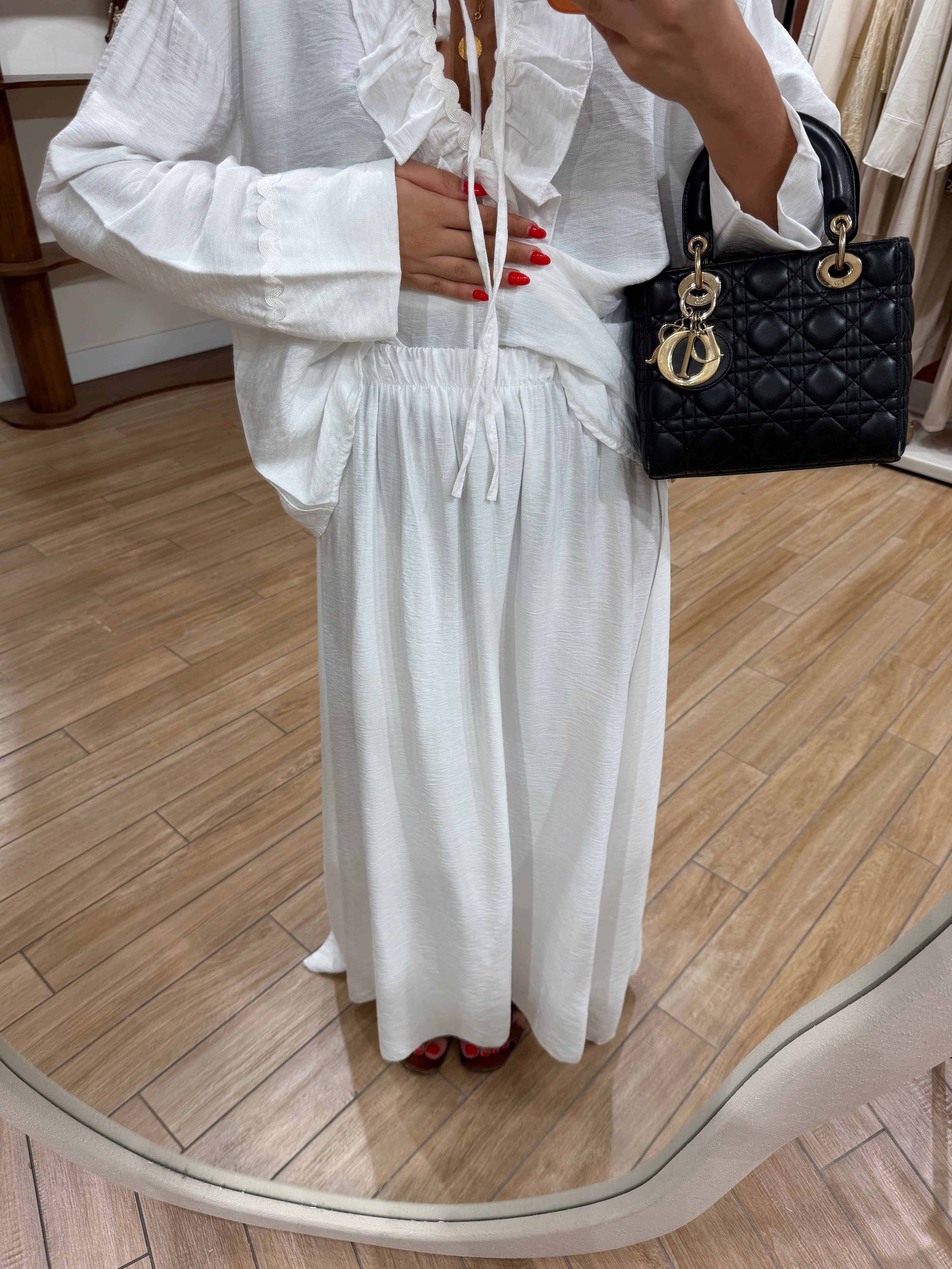 Ensemble MEYA blanc