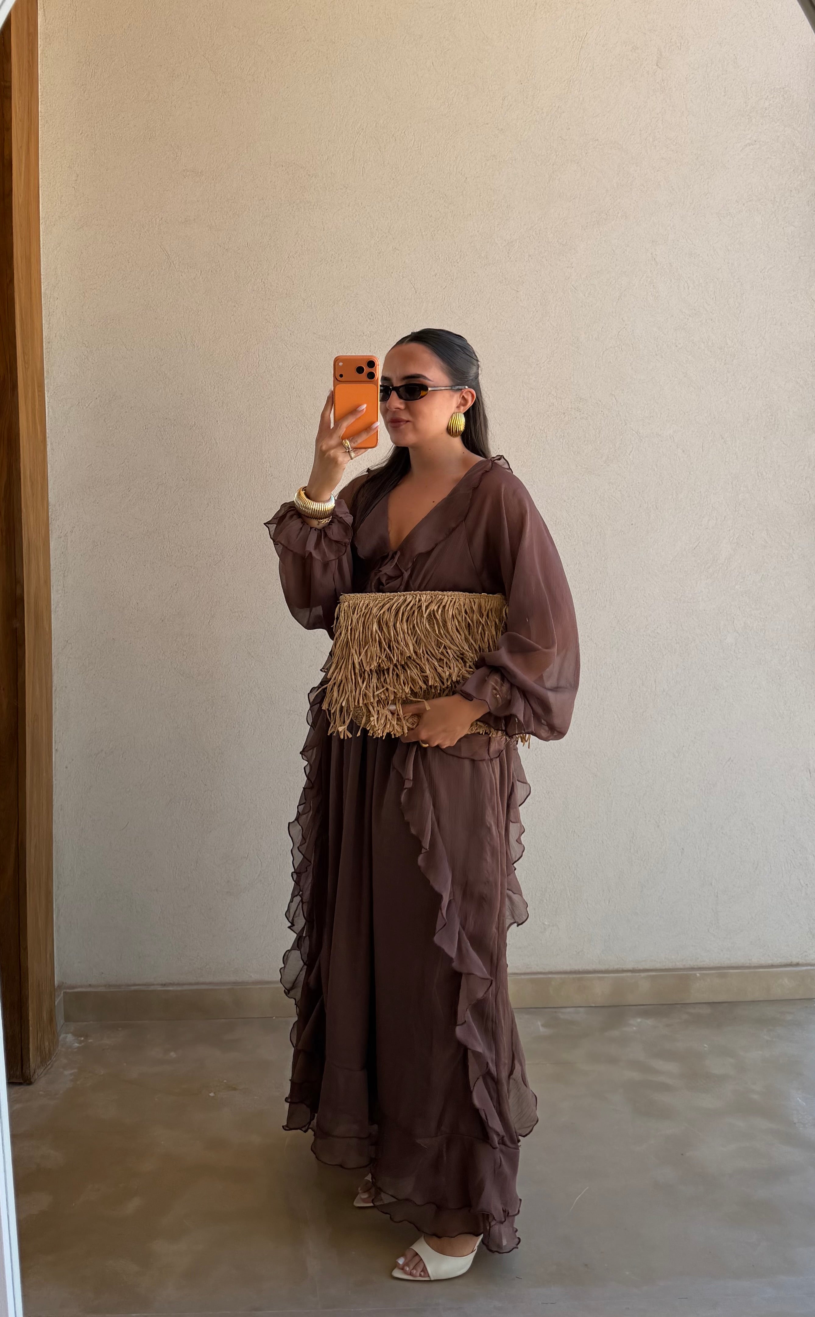 Robe LARA marron (KJ-06)