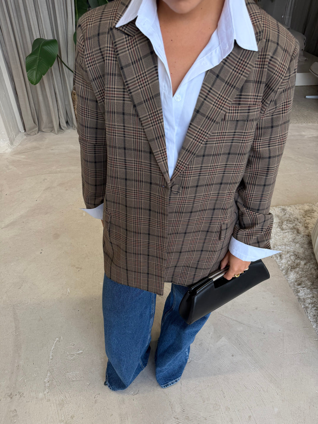 Blazer OVER carreaux (V12369)