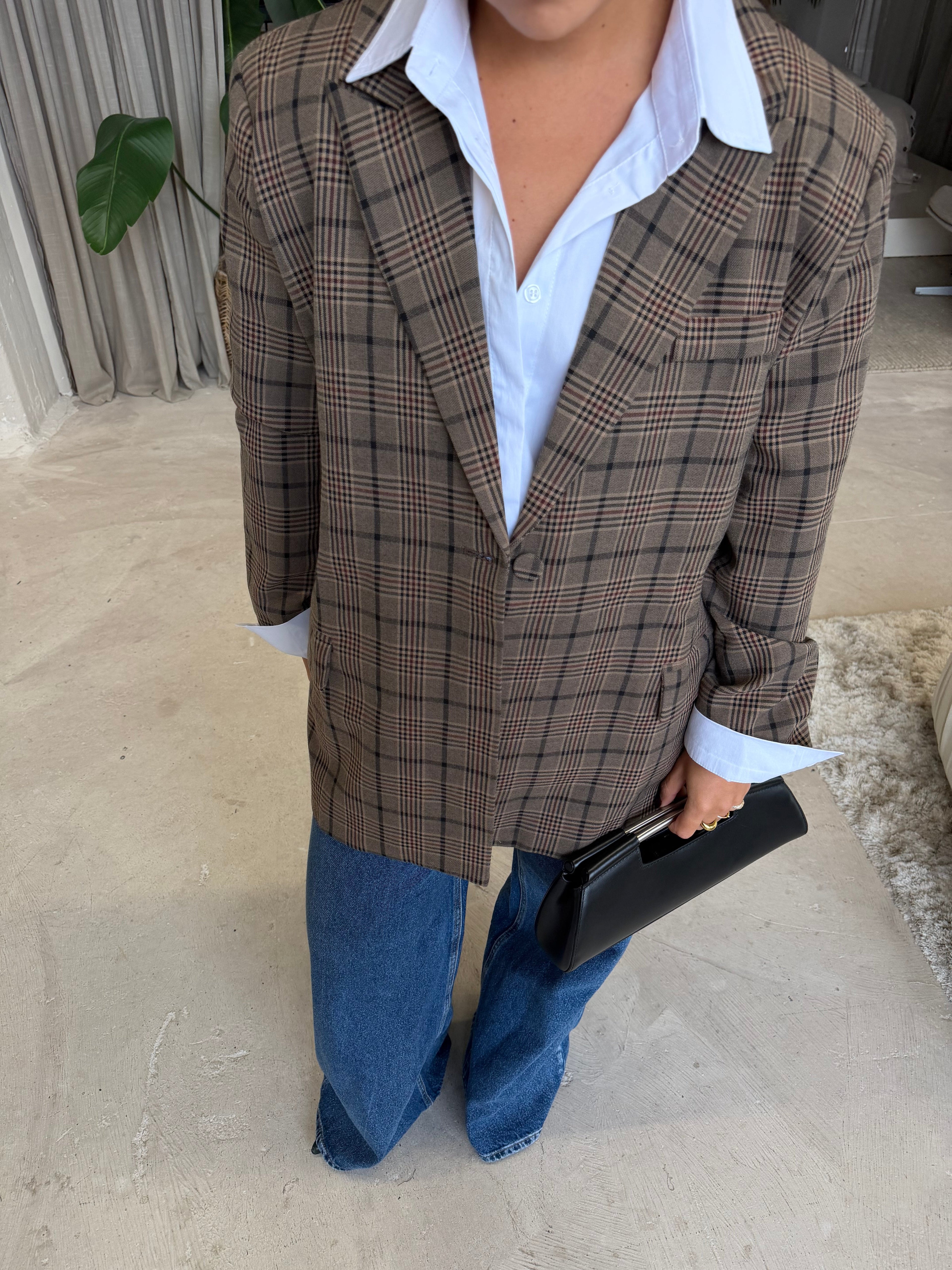 Blazer OVER carreaux (V12369)
