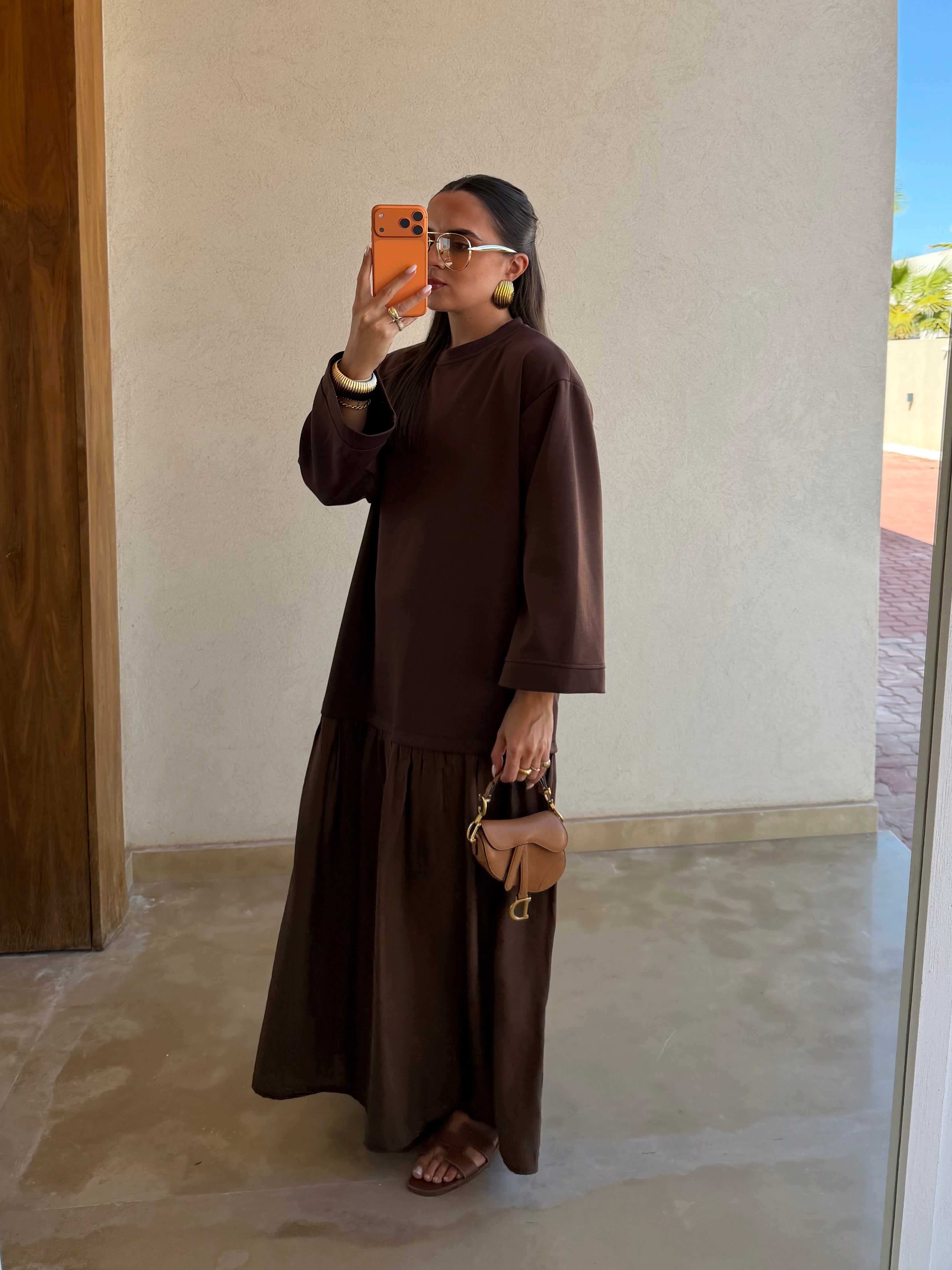 Robe PILA marron