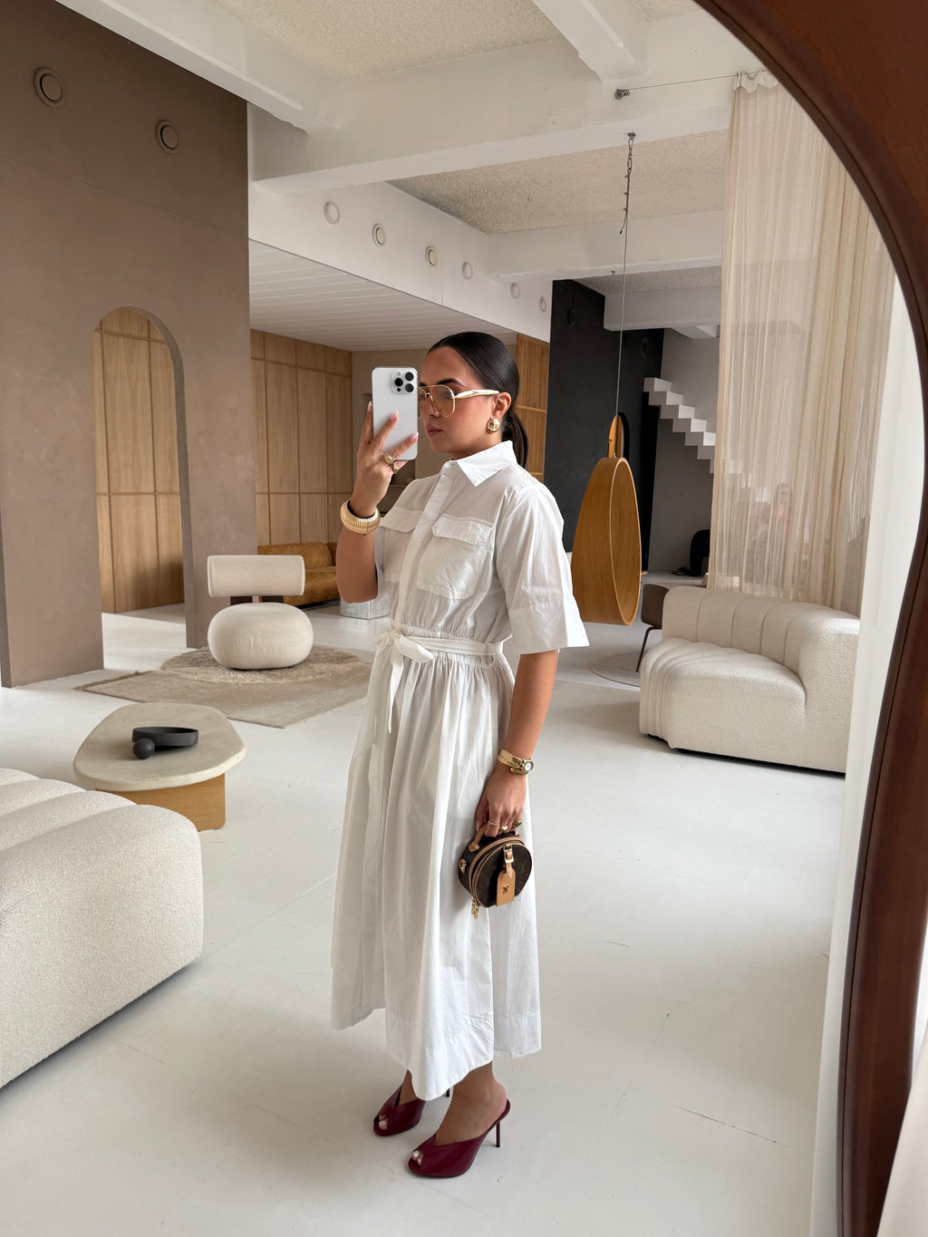 Robe CLARISSE blanche (SW730)