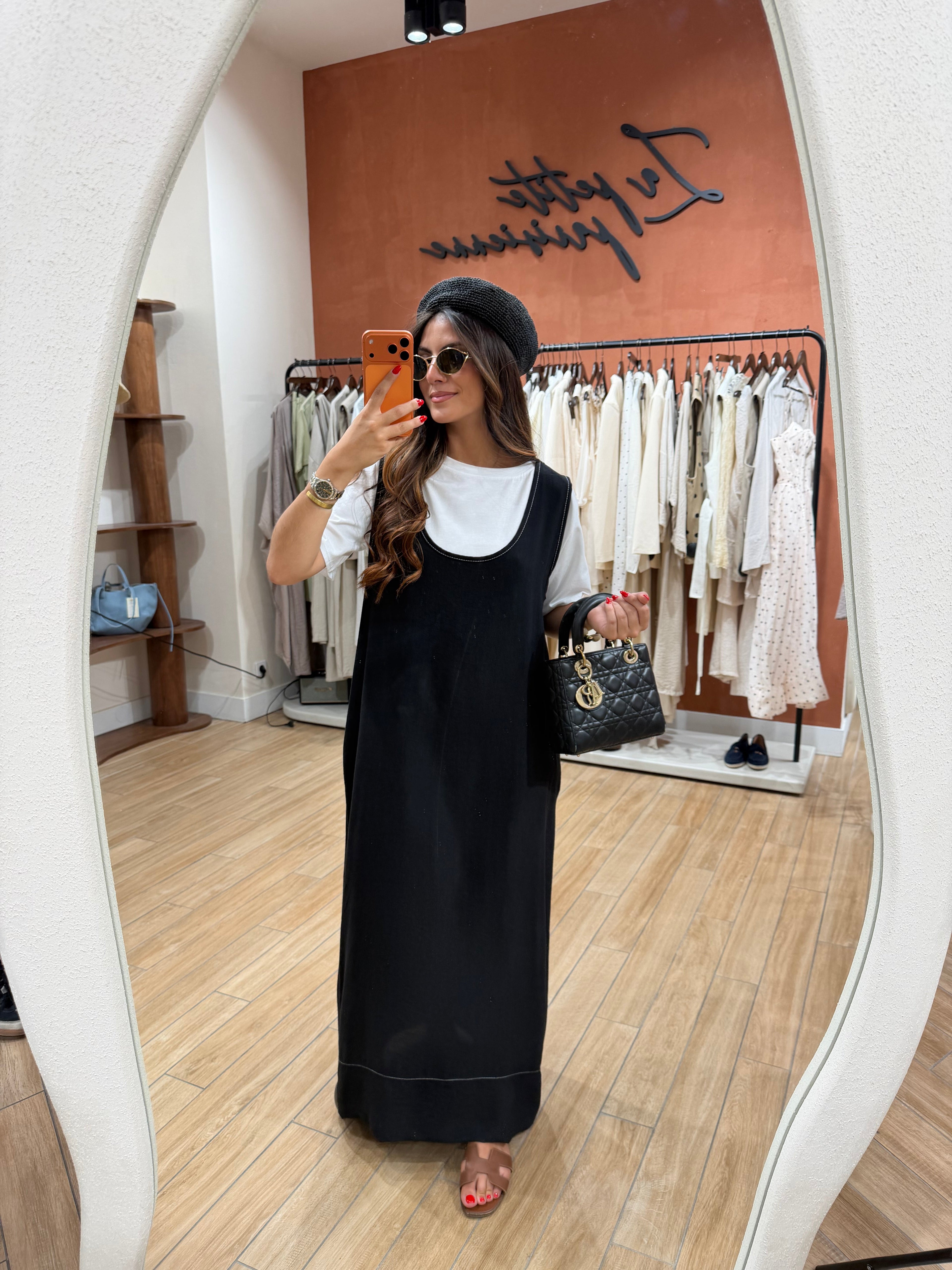 Robe t-shirt Intégré noir