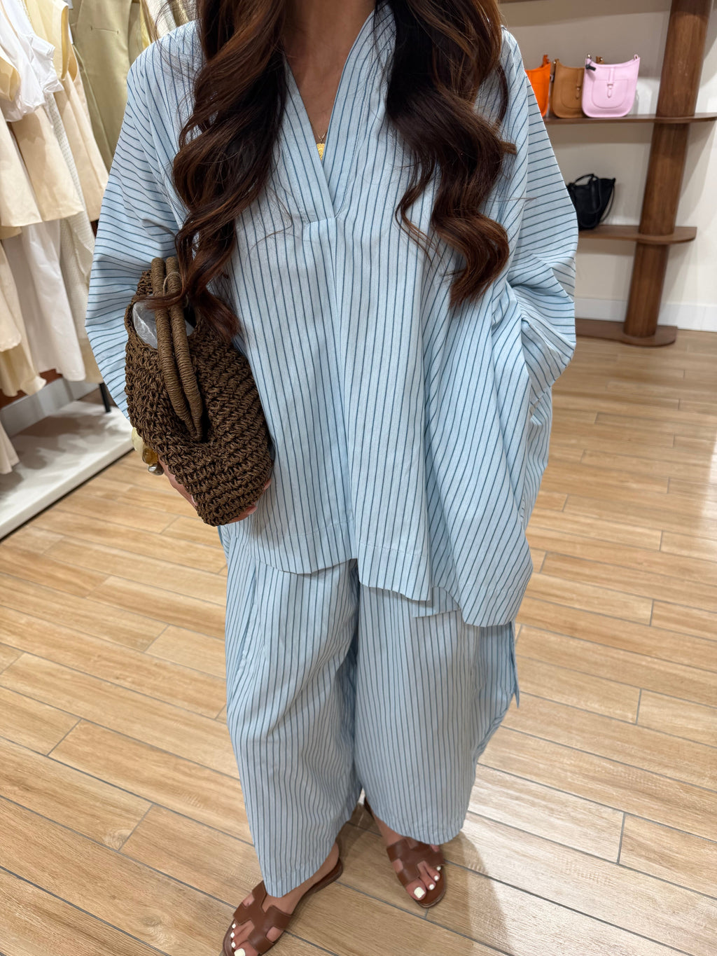 Ensemble Jannet bleu ciel