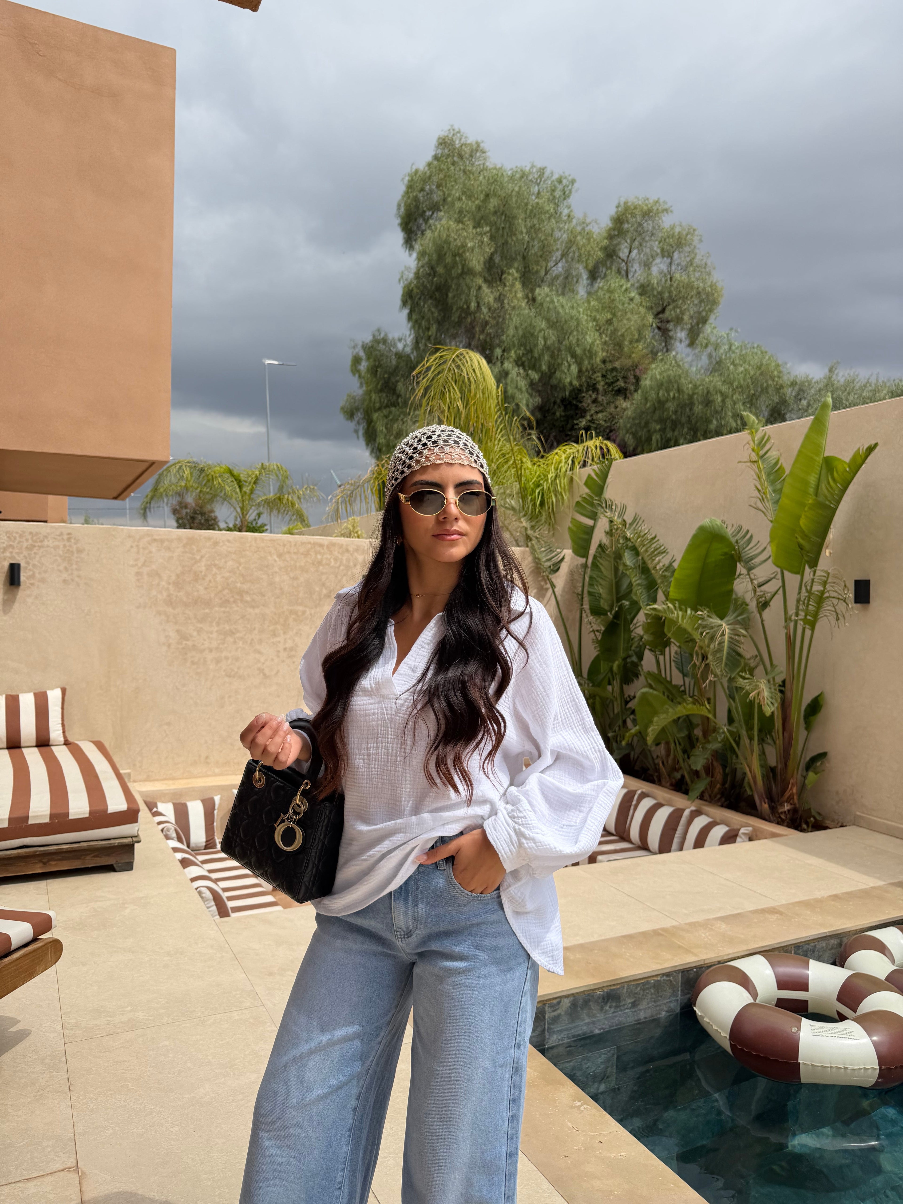 Blouse GAZE blanche