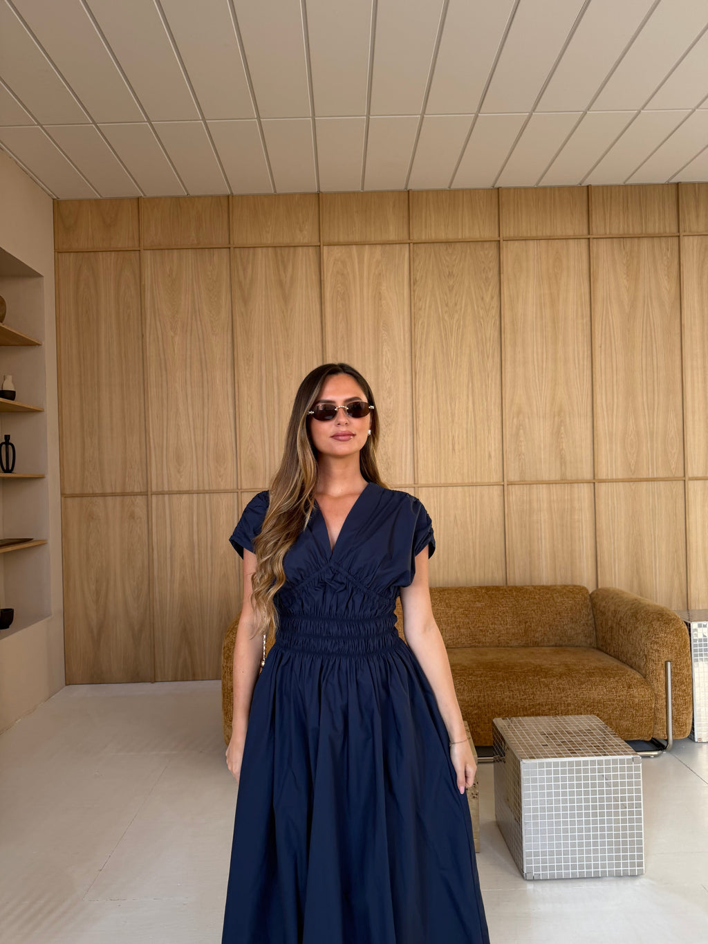 Robe ELEONORE bleue marine (JY5202)