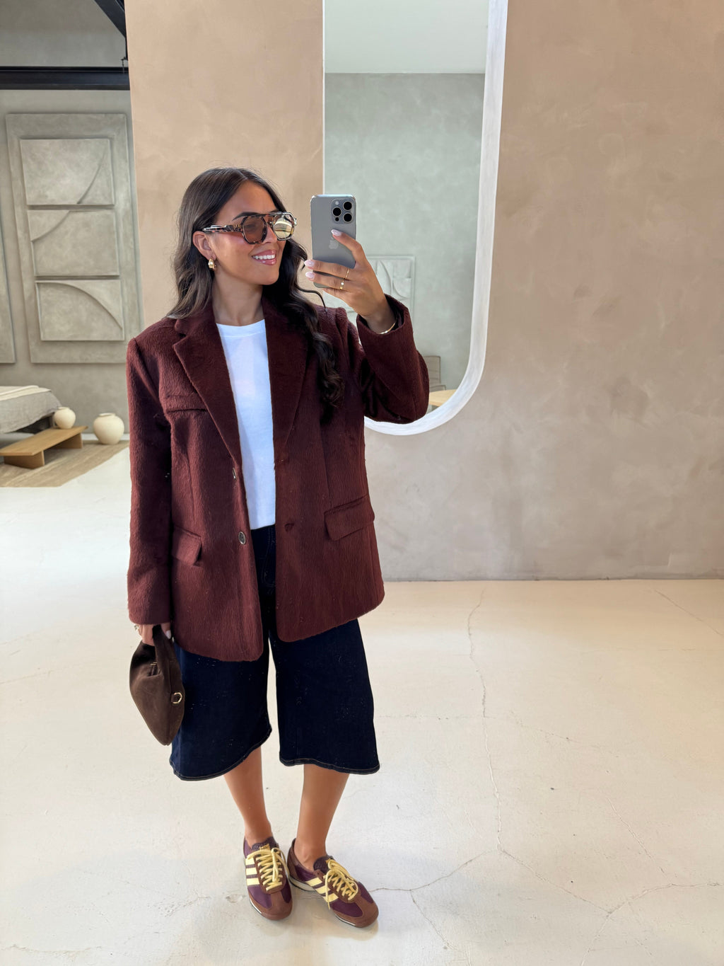 Blazer SALOME épais bordeaux (W2321)