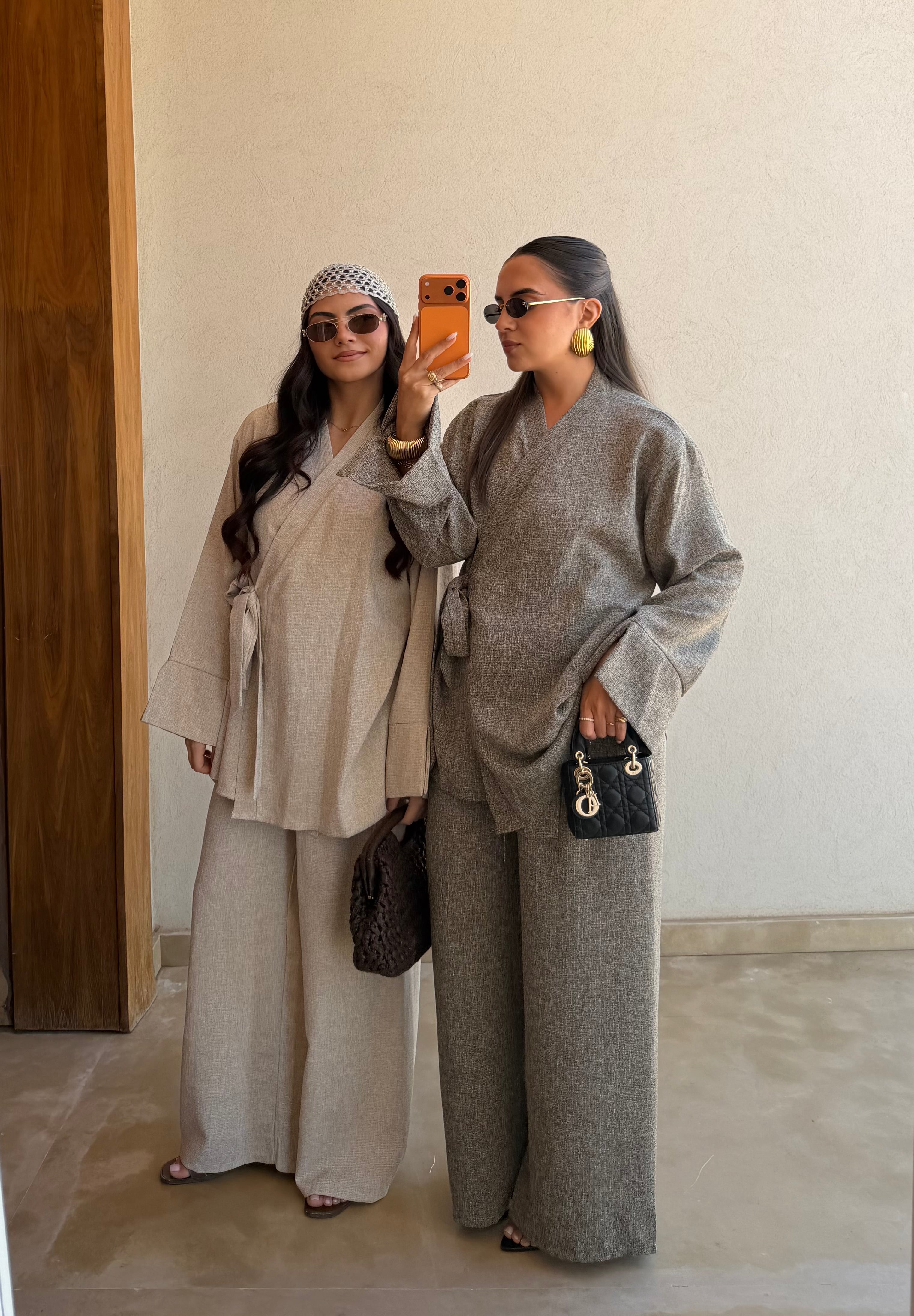 Ensemble JESSY noué kaki