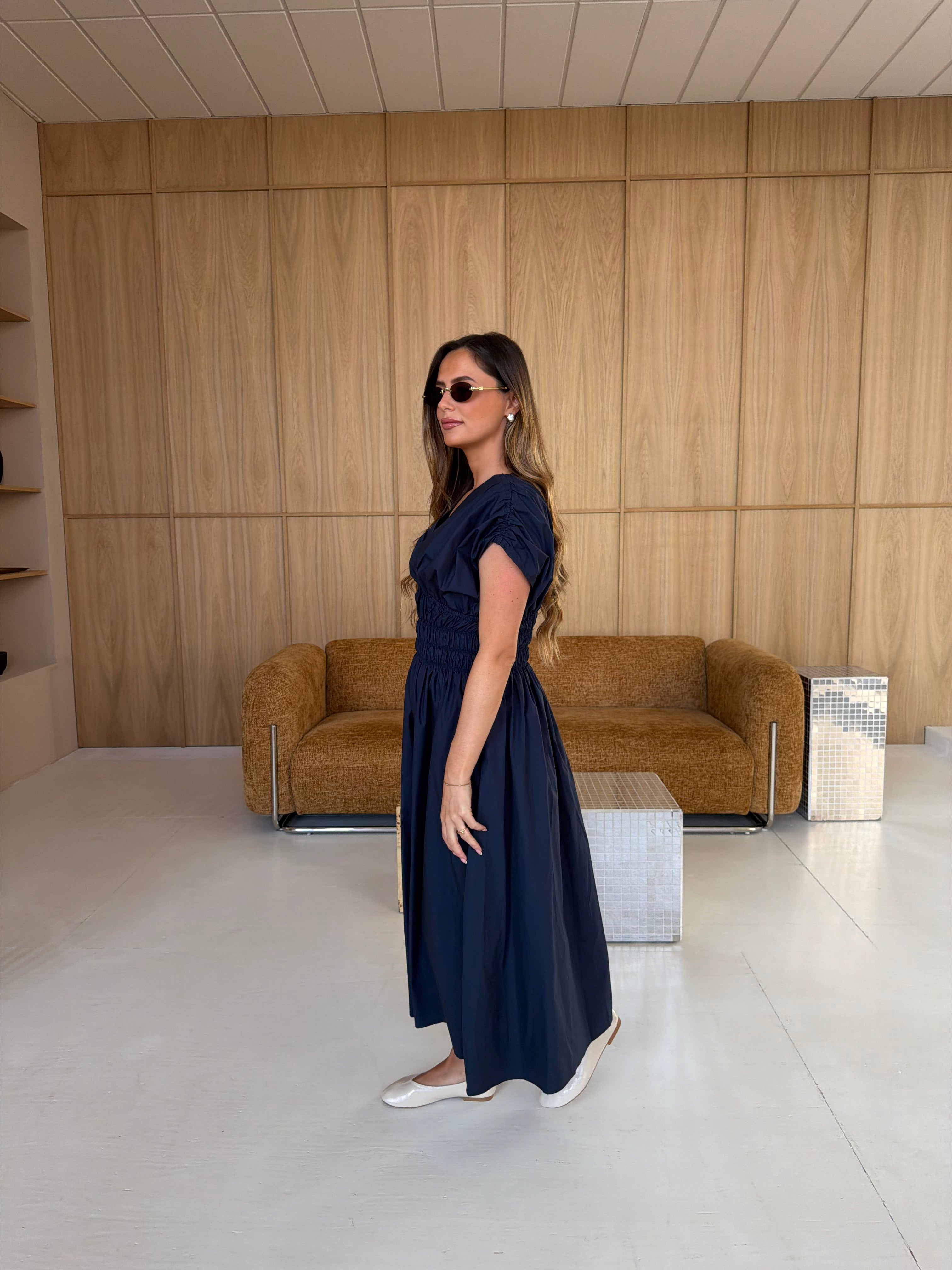 Robe ELEONORE bleue marine (JY5202)