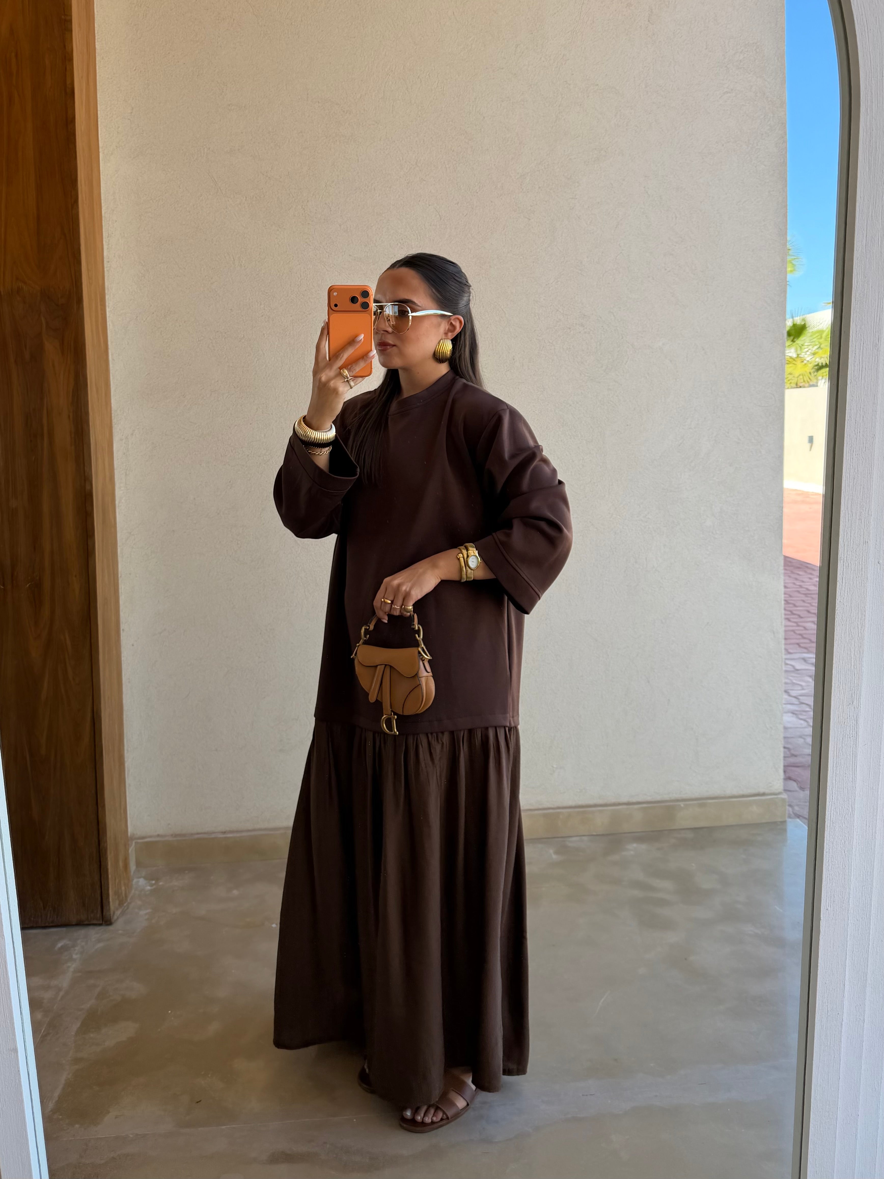 Robe PILA marron