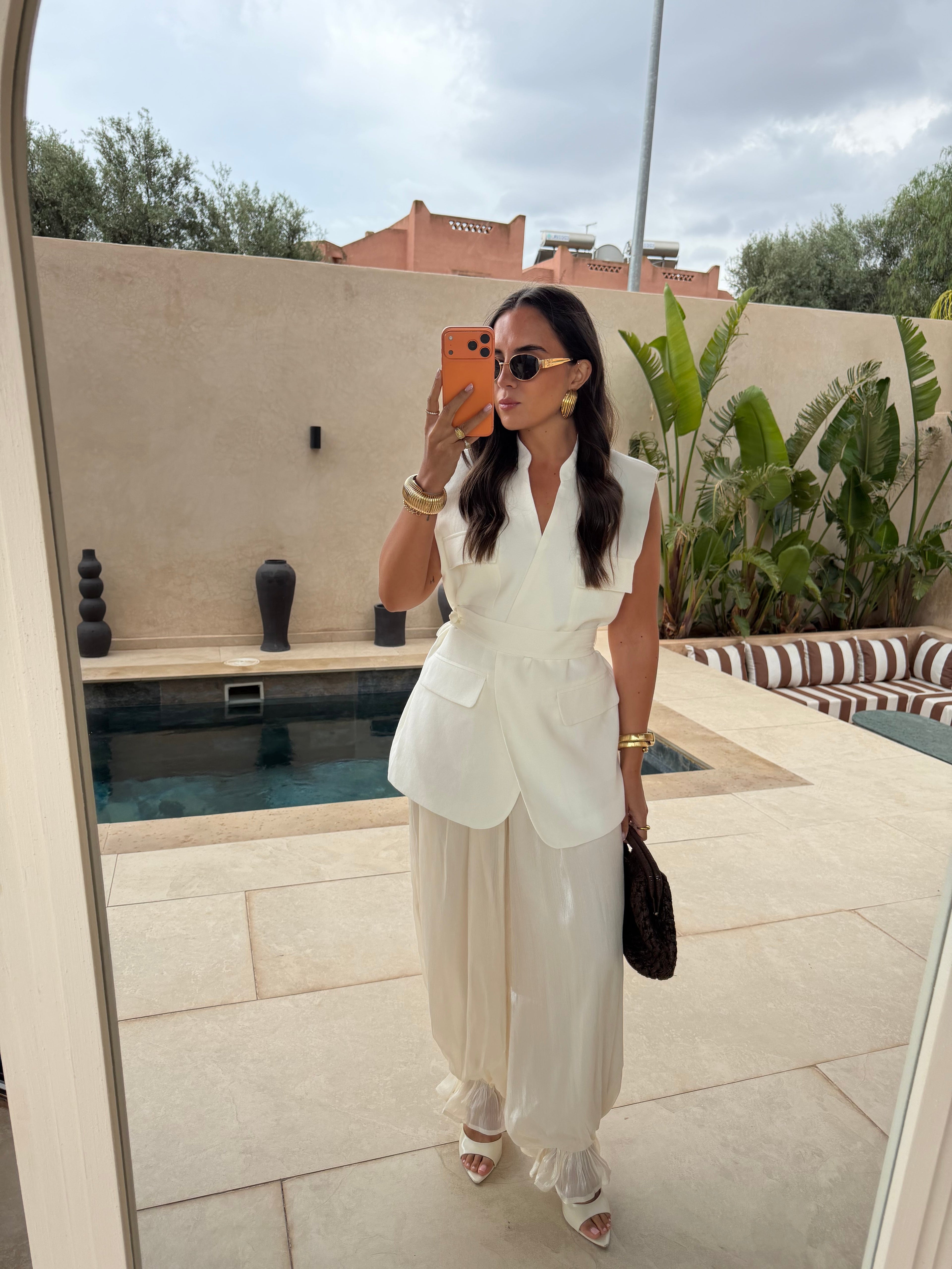 Pantalon HAREM sarouel beige