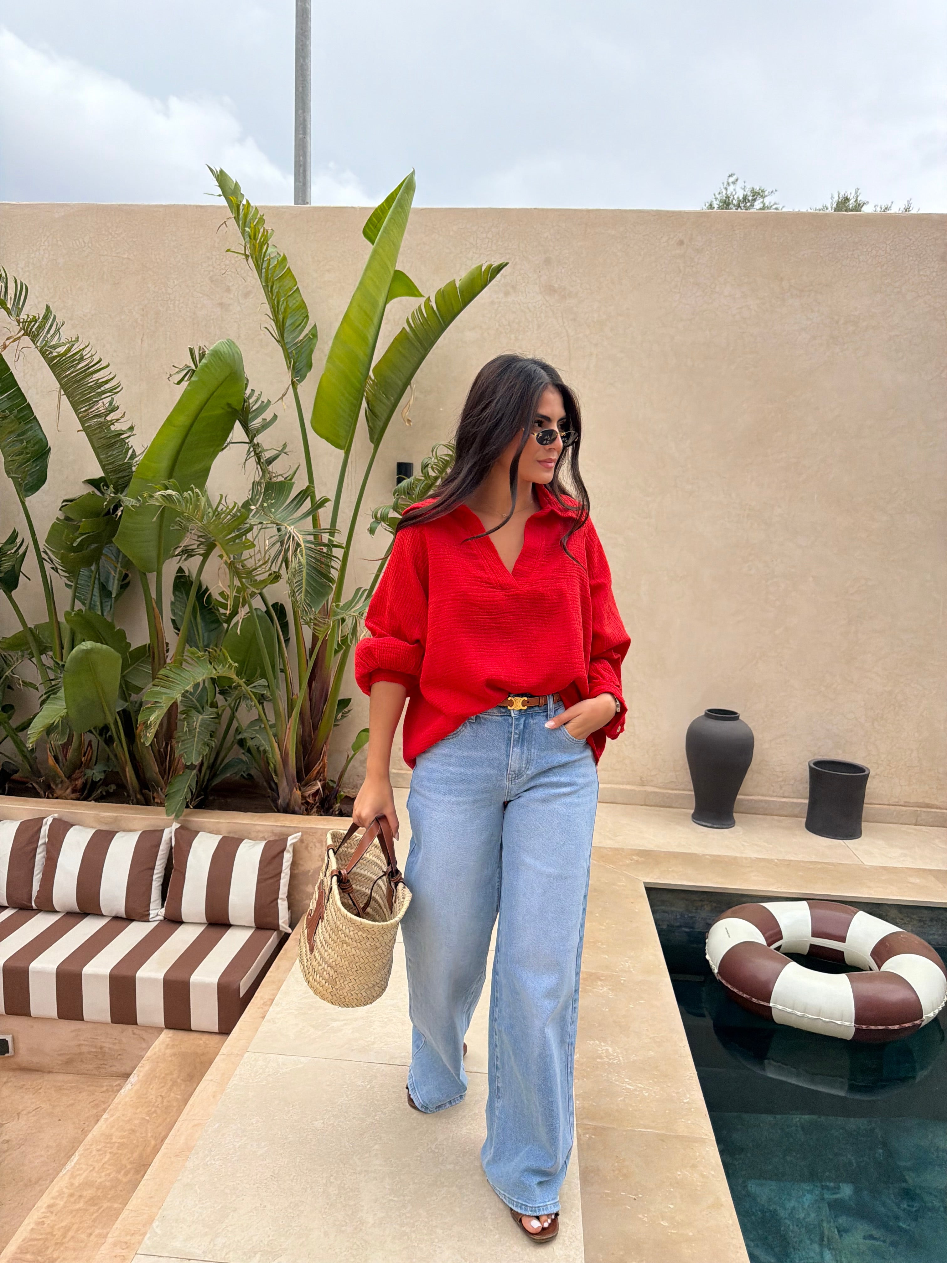 Blouse GAZE rouge