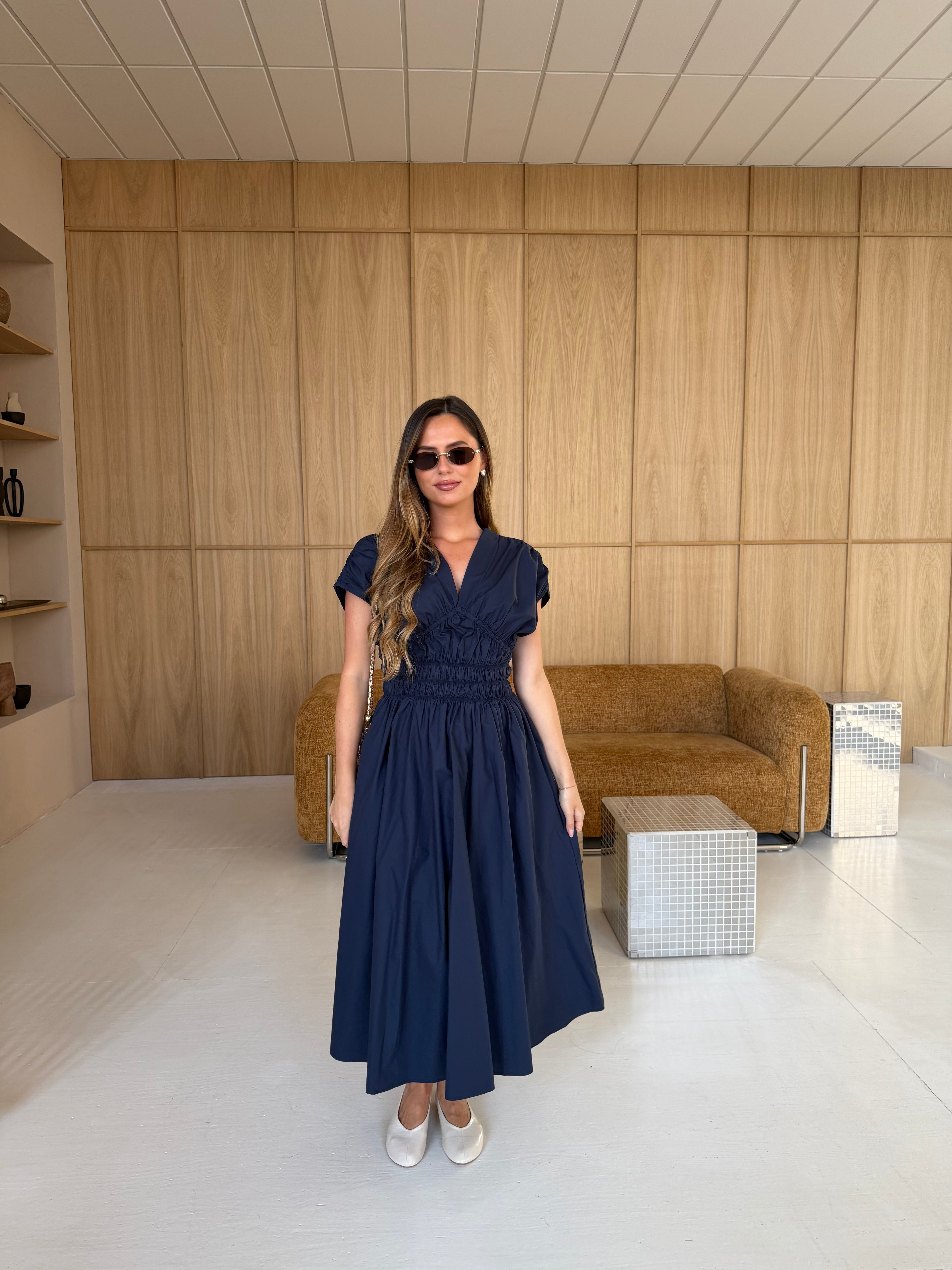 Robe ELEONORE bleue marine (JY5202)