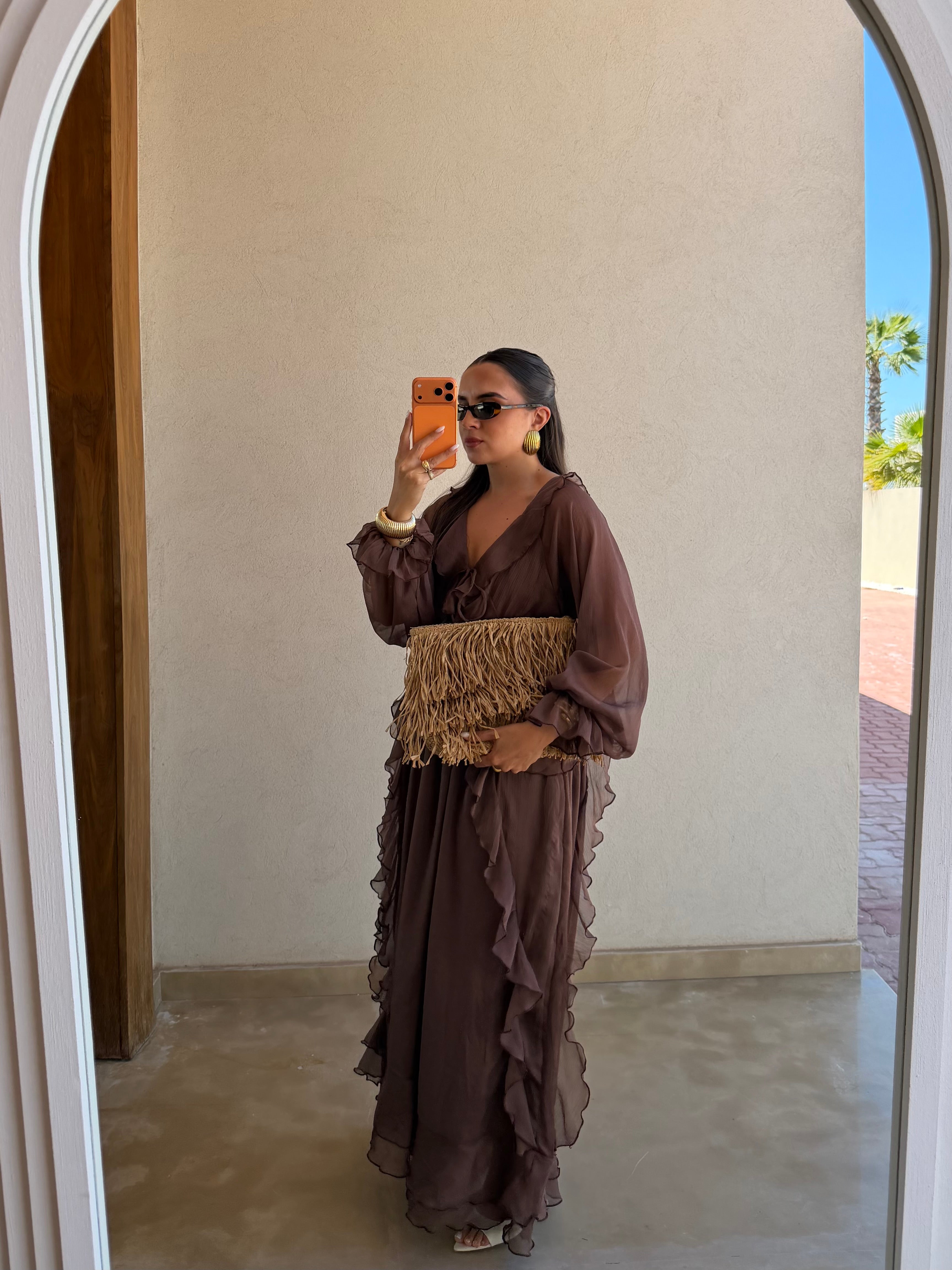 Robe LARA marron (KJ-06)